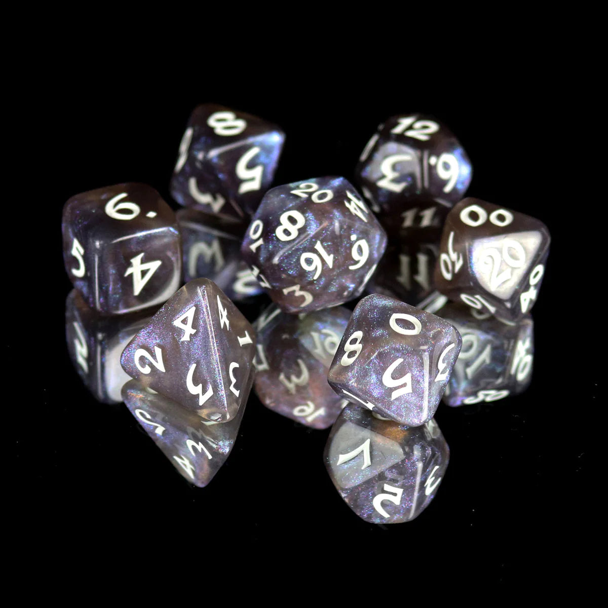 Die Hard Dice: Elessia Kybr - Passion with White 7 Poly Set | Odin's Place