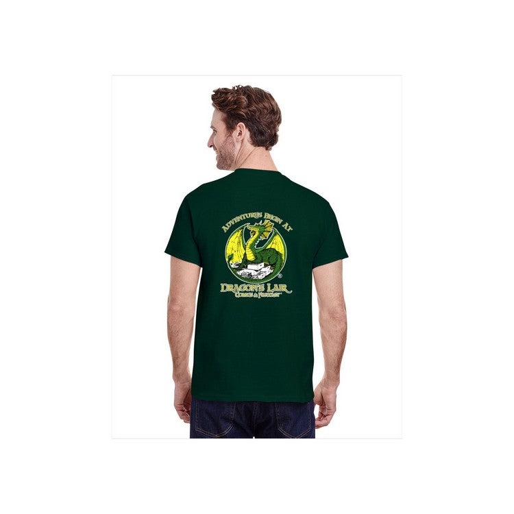 Adventures Begin at Dragon's Lair  Logo T-Shirt | Odin's Place