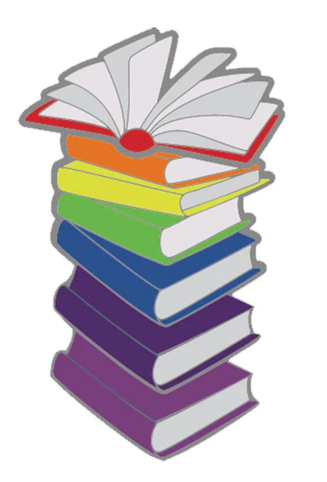 Foam Brain: Pride Books Pin: Rainbow | Odin's Place