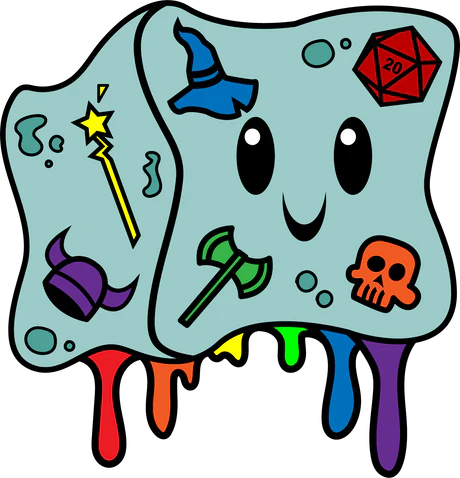 Foam Brain: Gelly Cube Pride Pin: Rainbow | Odin's Place