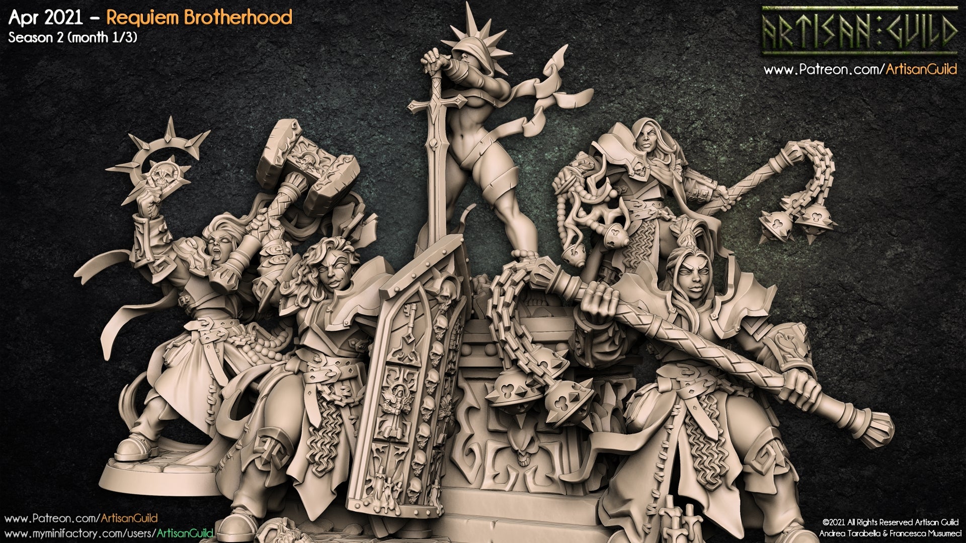 Dragon's Lair Printed Mini: Requiem Brotherhood Set | Odin's Place