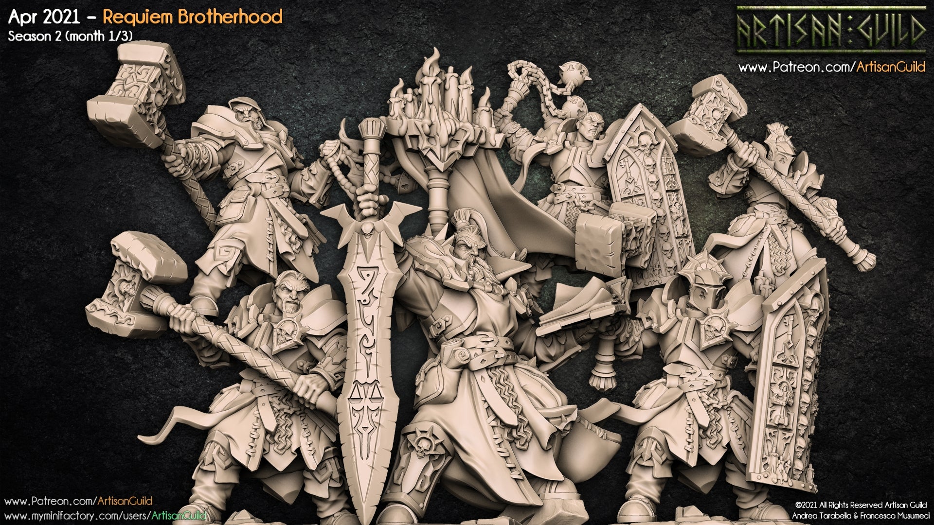 Dragon's Lair Printed Mini: Requiem Brotherhood Set | Odin's Place