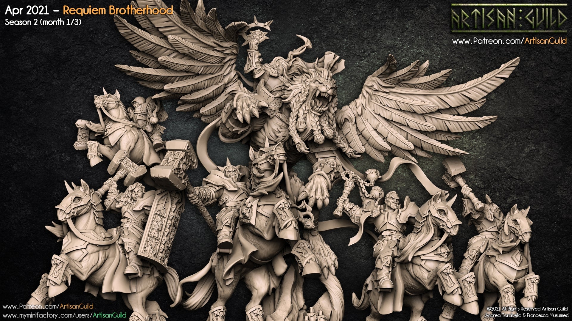 Dragon's Lair Printed Mini: Requiem Brotherhood Set | Odin's Place