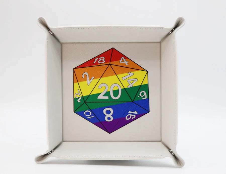 Foam Brain: Pride D20 Snap Tray: Rainbow | Odin's Place