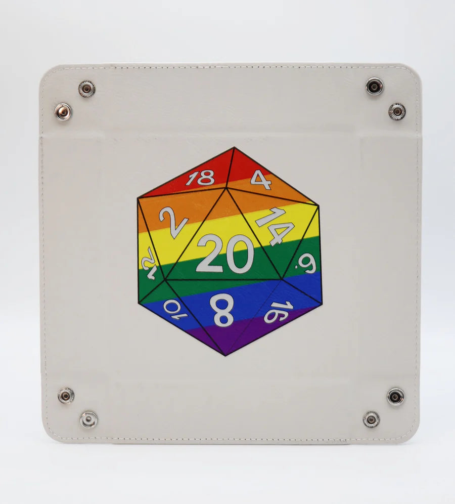 Foam Brain: Pride D20 Snap Tray: Rainbow | Odin's Place