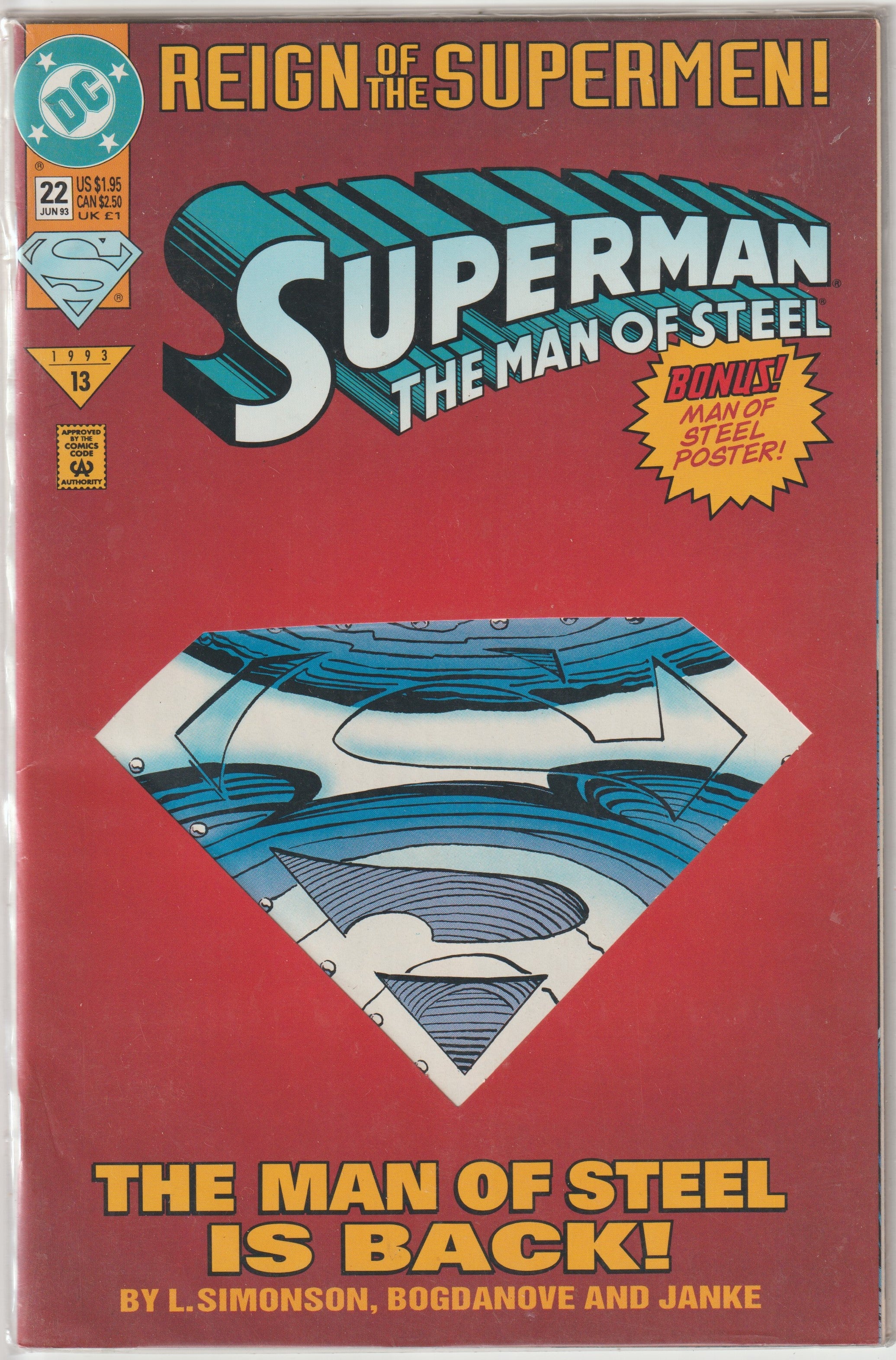 Superman the Man of Steel #22 (1993) | Odin's Place