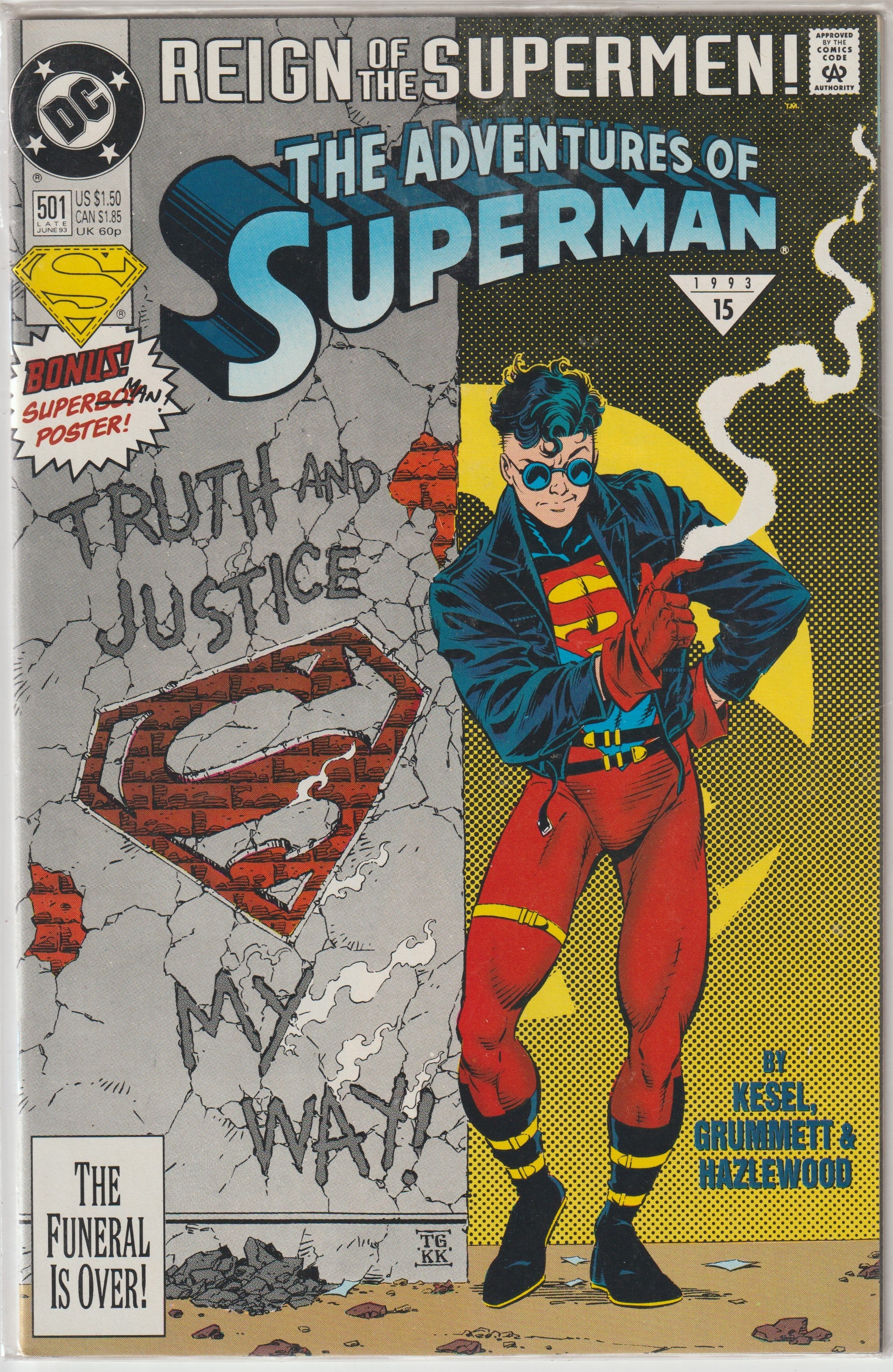Adventures of Superman #501 (1993) Variant Cover | Odin's Place