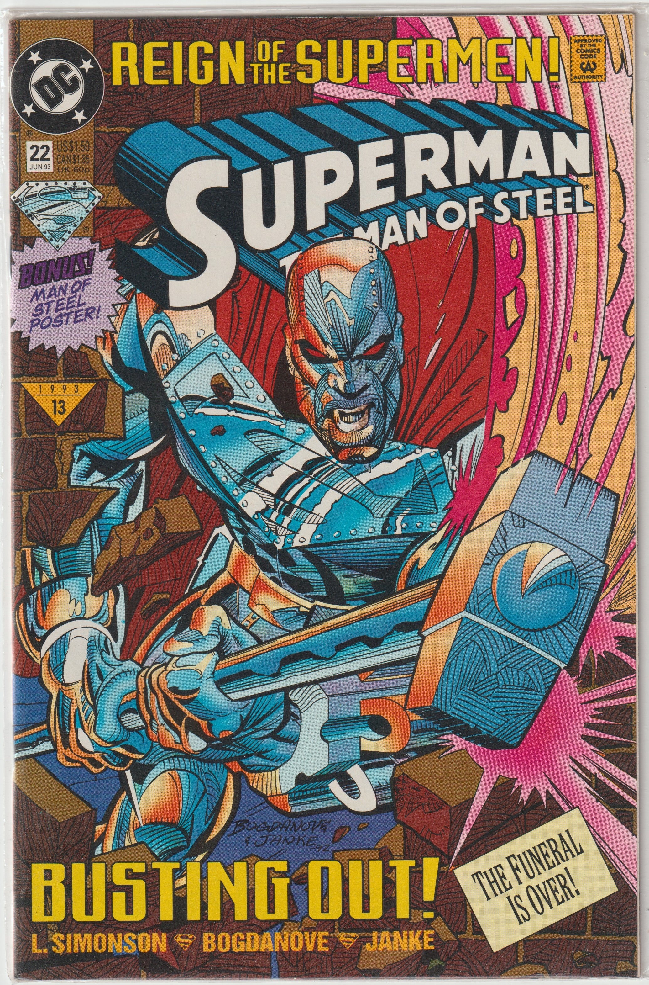 Superman the Man of Steel #22 (1993) Variant Cover | Odin's Place