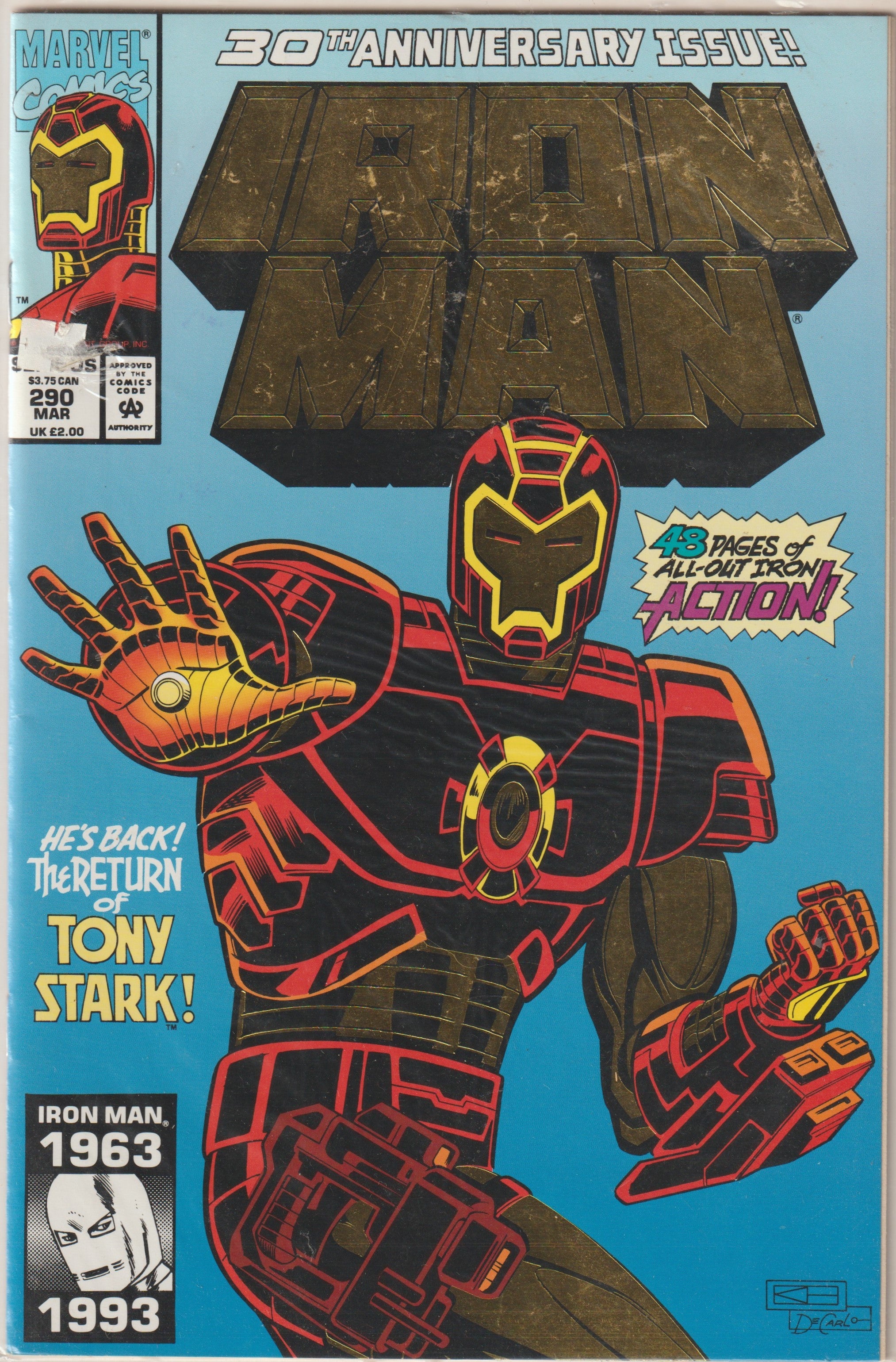 Iron Man #290 (1993) | Odin's Place