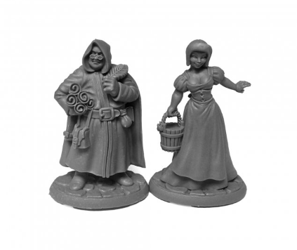 Reaper Bones Black: Sage and Milk Maid | Odin's Place