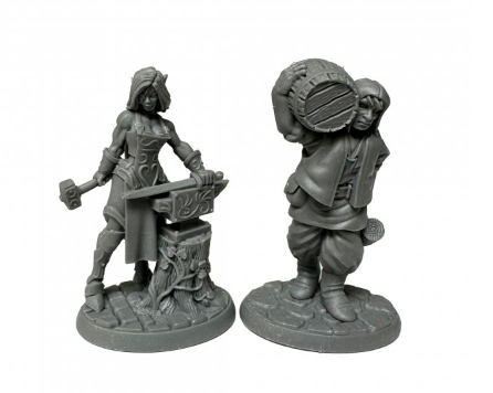 Reaper Bones Black: Cooper and Blacksmith | Odin's Place