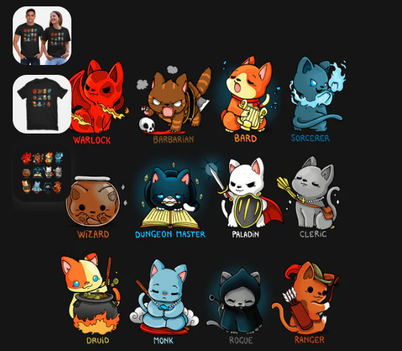 T-Shirt: Kitten Role Play | Odin's Place