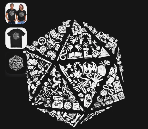 T-Shirt: Dice Gamer | Odin's Place