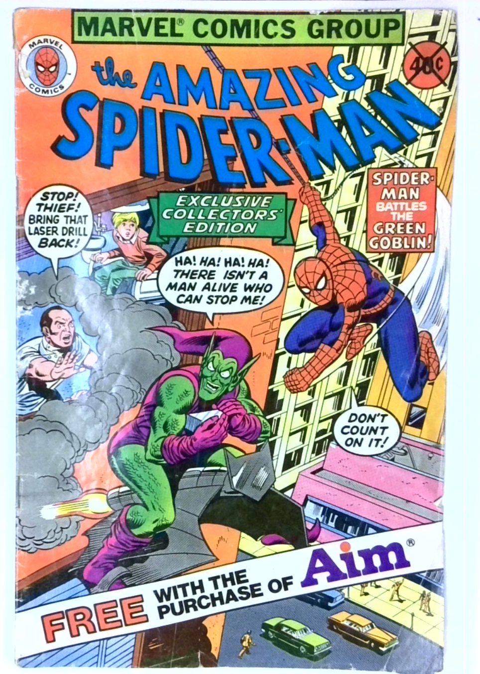 Amazing Spider-Man AIM Toothpaste Promo 1980 | Odin's Place