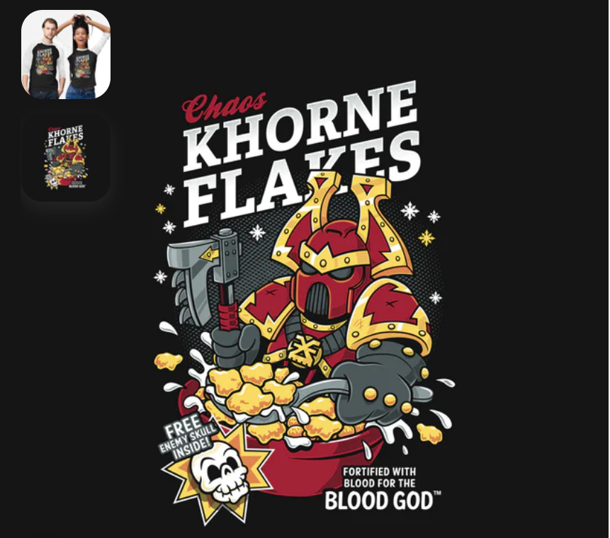 T-Shirt: Khorne Flakes | Odin's Place