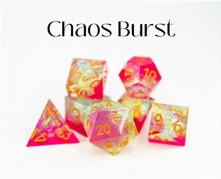 NTSD Sharp-Edged Dice in Test Tube, Assorted Styles | Odin's Place