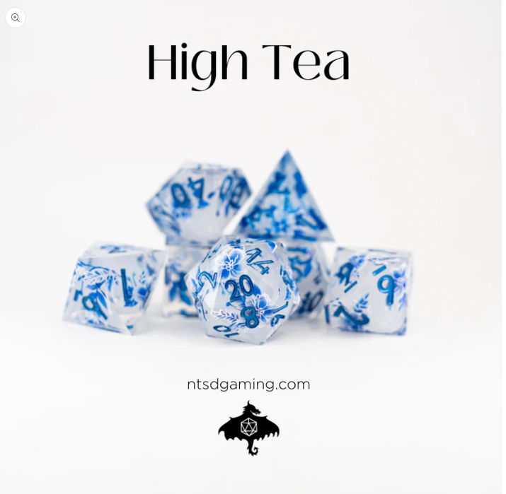 NTSD Sharp-Edged Dice in Test Tube, Assorted Styles | Odin's Place
