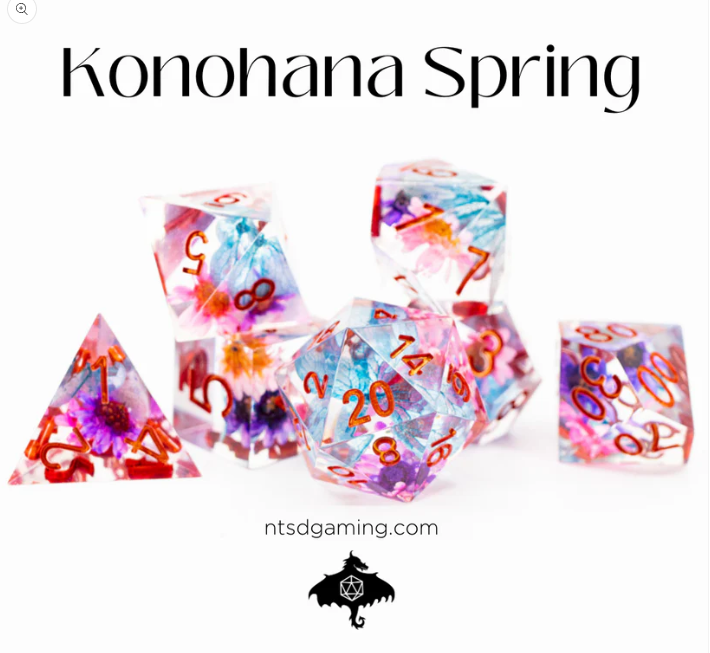 NTSD Sharp-Edged Dice in Test Tube, Assorted Styles | Odin's Place