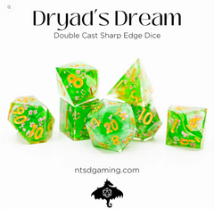 NTSD Sharp-Edged Dice in Test Tube, Assorted Styles | Odin's Place