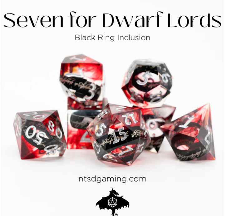 NTSD Sharp-Edged Dice in Test Tube, Assorted Styles | Odin's Place