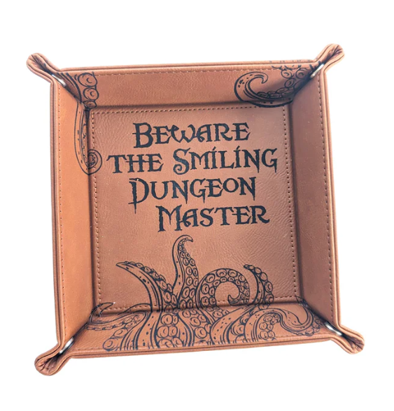 NTSD Gaming Square Leatherette Dice Tray, Assorted Styles | Odin's Place