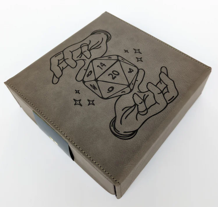 NTSD Gaming Vegan Leather Dice Box, Assorted Styles | Odin's Place