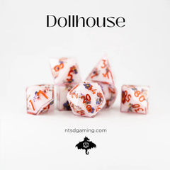 NTSD Sharp-Edged Dice in Test Tube, Assorted Styles | Odin's Place