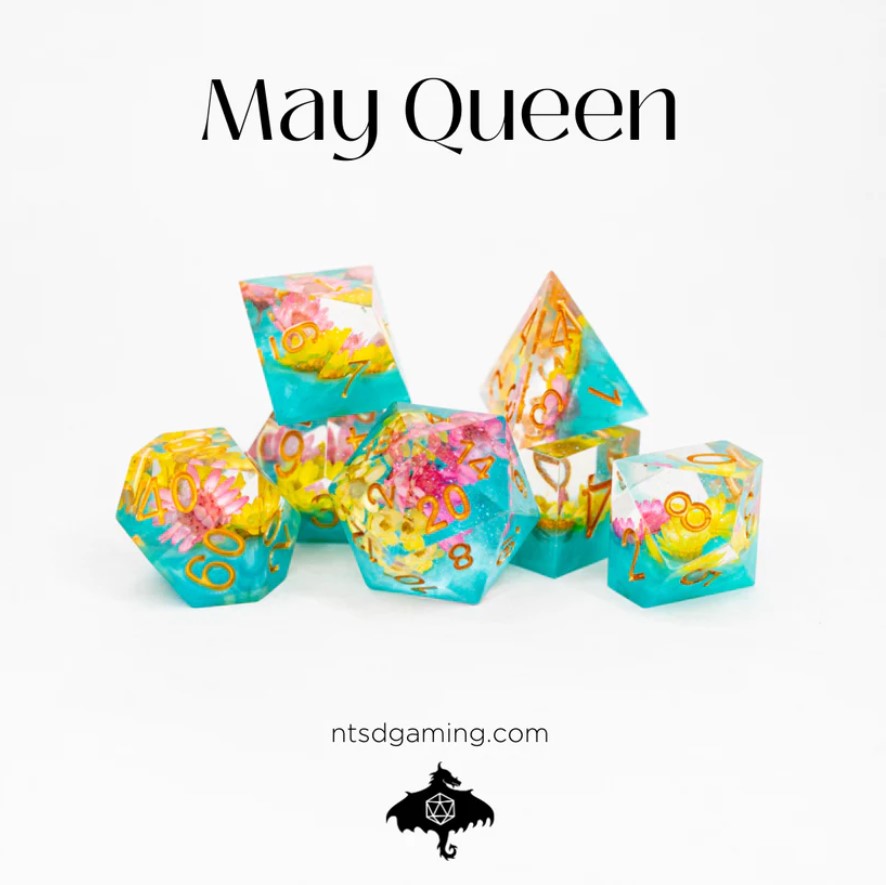 NTSD Sharp-Edged Dice in Test Tube, Assorted Styles | Odin's Place