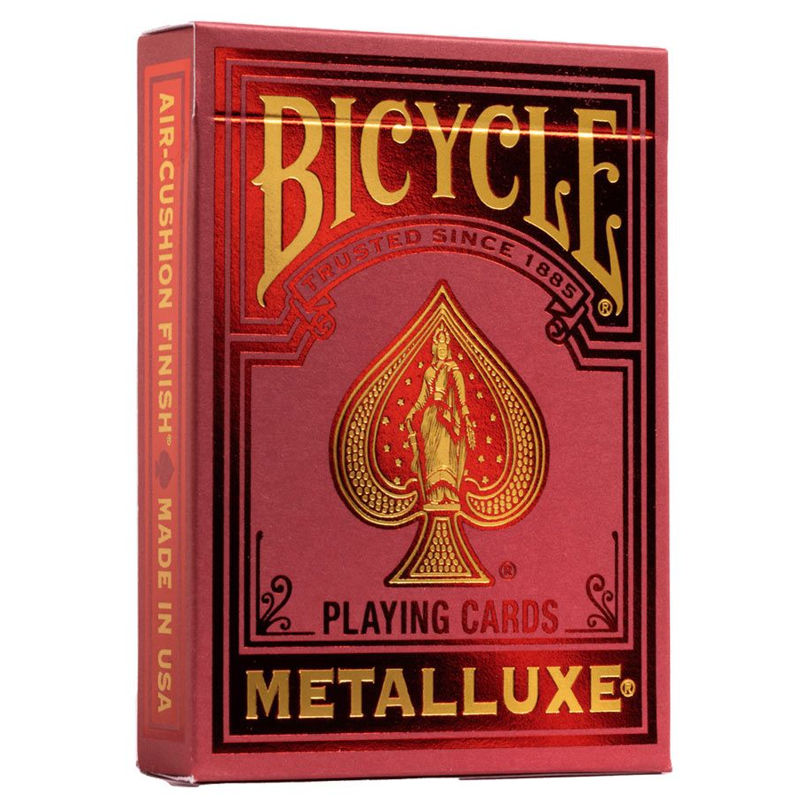 Bicycle Playing Cards: Metalluxe Red | Odin's Place