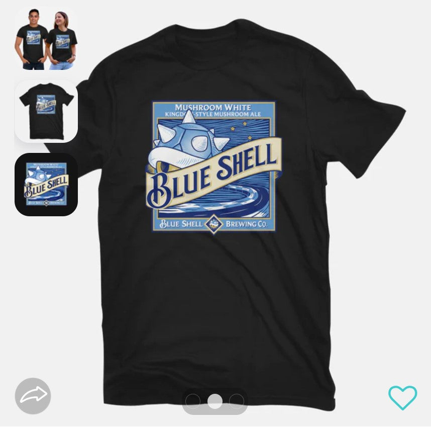 T-Shirt: Blue Shell Beer | Odin's Place