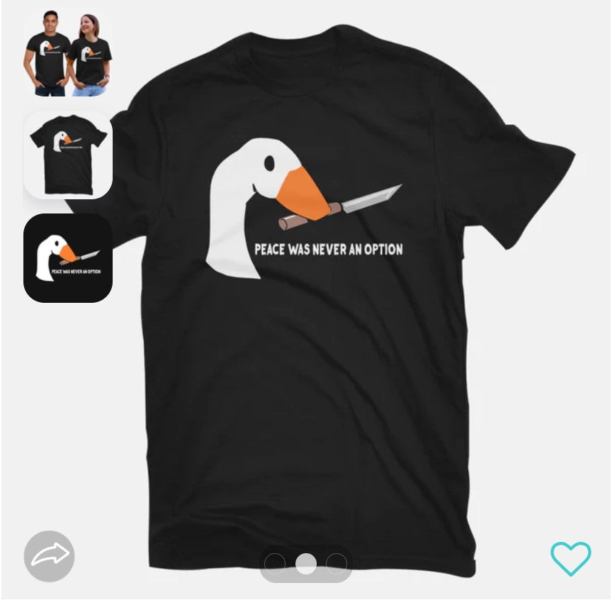 T-Shirt: Peace Was Never an Option | Odin's Place