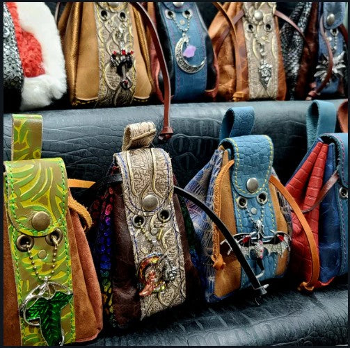 Grimbeard Leather Dice Bags | Odin's Place