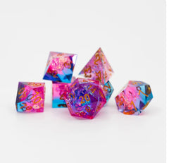 NTSD Sharp-Edged Dice in Test Tube, Assorted Styles | Odin's Place