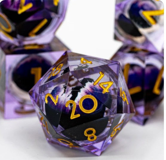 NTSD Sharp-Edged Dice in Test Tube, Assorted Styles | Odin's Place