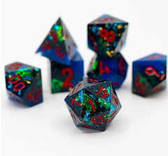 NTSD Sharp-Edged Dice in Test Tube, Assorted Styles | Odin's Place