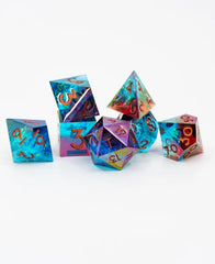 NTSD Sharp-Edged Dice in Test Tube, Assorted Styles | Odin's Place