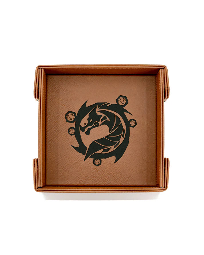 Emberglow: Magnetic Vegan Leather Dice Trays, Assorted Styles | Odin's Place