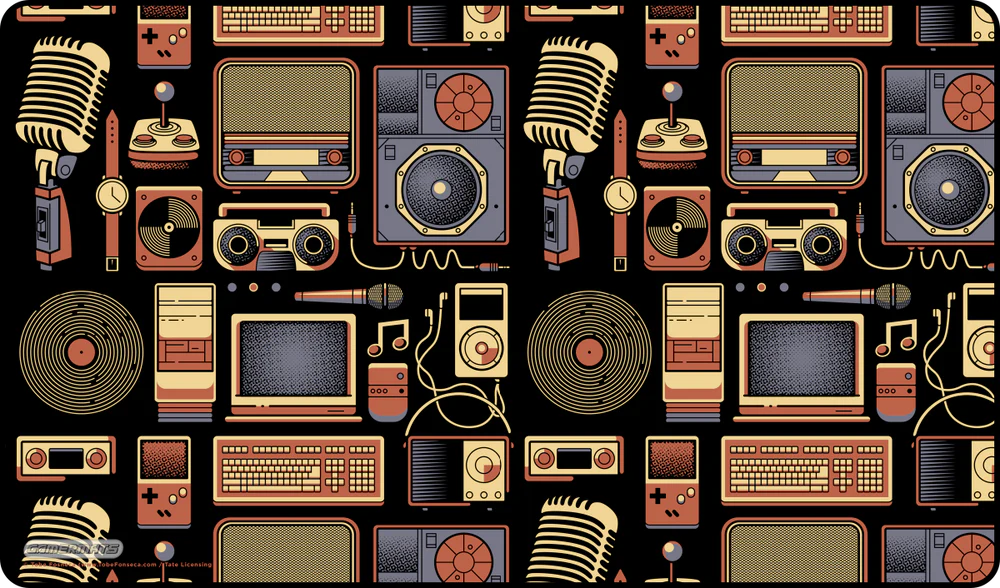 Gamermats Playmat: Vintage Vinyl by Tobe Fosneca | Odin's Place