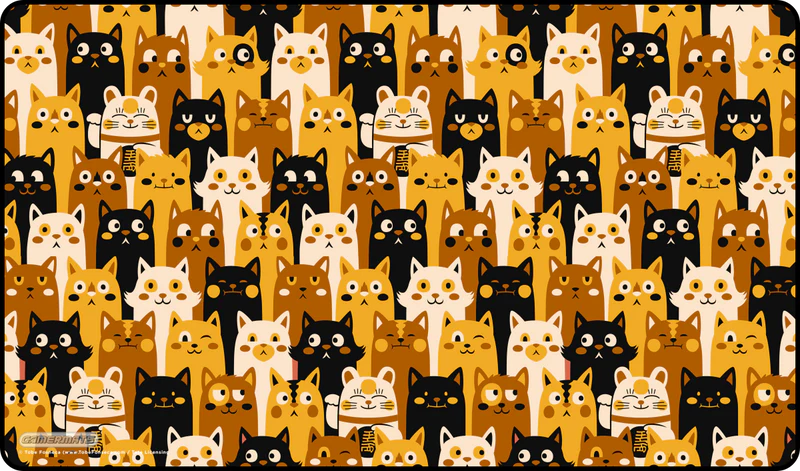 Gamermats Playmat: Cat Pattern by Tobe Fosneca | Odin's Place