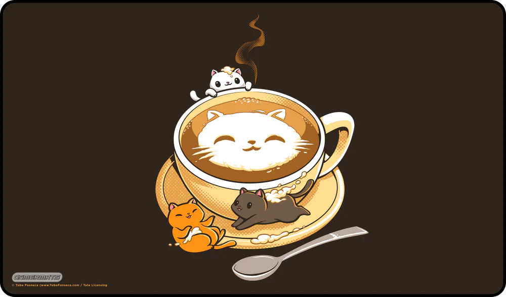 Gamermats Playmat: Latte Cat by Tobe Fosneca | Odin's Place