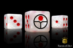Barron of Dice: Universal Peace Dice - White | Odin's Place