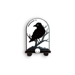 Raven Cloche Enamel Pin | Odin's Place