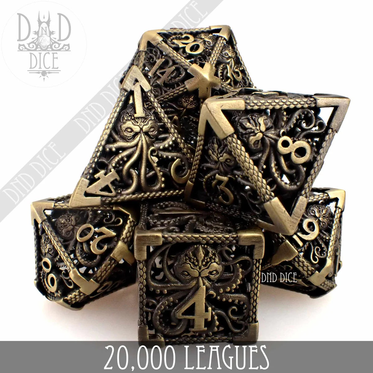 DND Dice Metal Set: 20,000 Leagues | Odin's Place