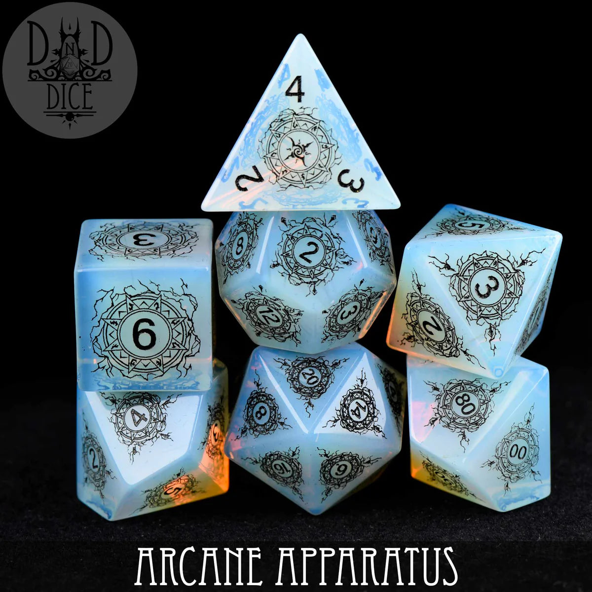 DND Dice Poly 7 Dice Set: Arcane Apparatus (Gift Box) | Odin's Place