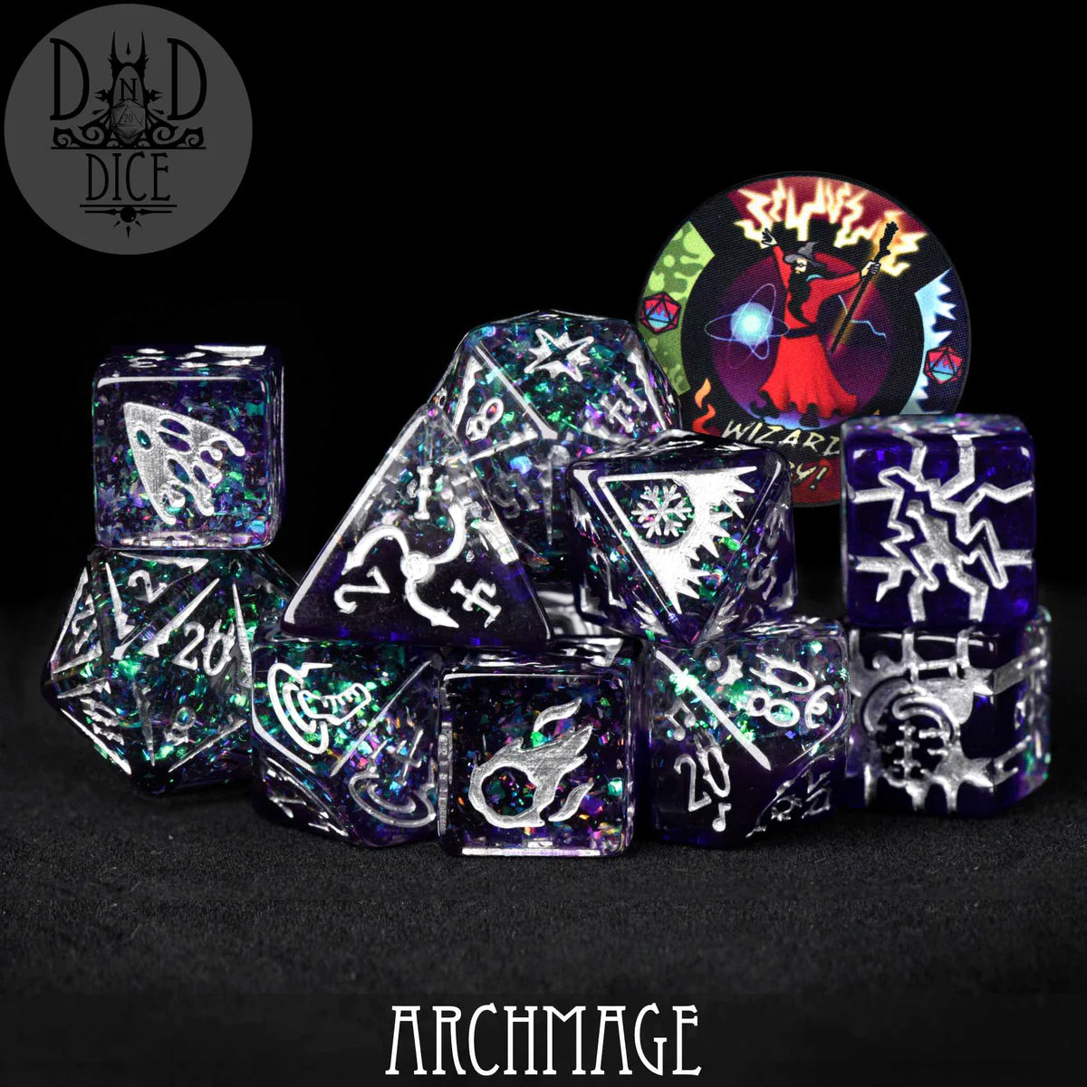 DND Dice 11 Dice Set: Archmage | Odin's Place