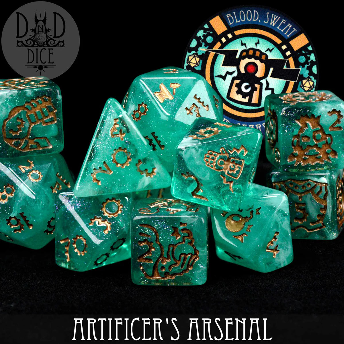 DND Dice 11 Dice Set: Artificer's Arsenal | Odin's Place
