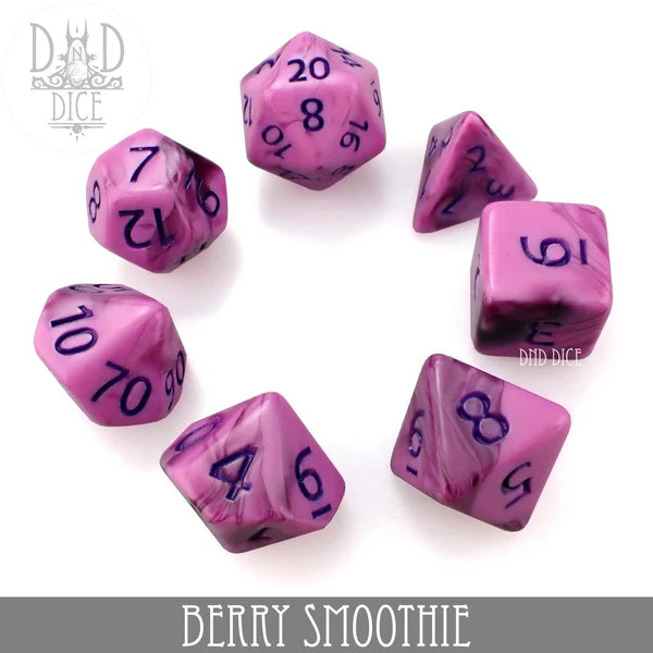 DND Dice Poly 7 Dice Set: Berry Smoothie | Odin's Place