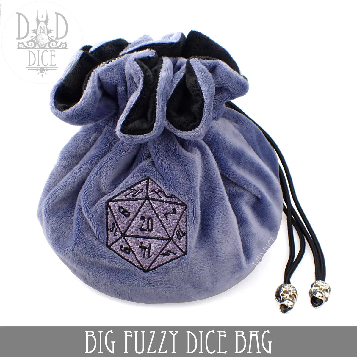 DND Dice Big Fuzzy Dice Bag Blue | Odin's Place