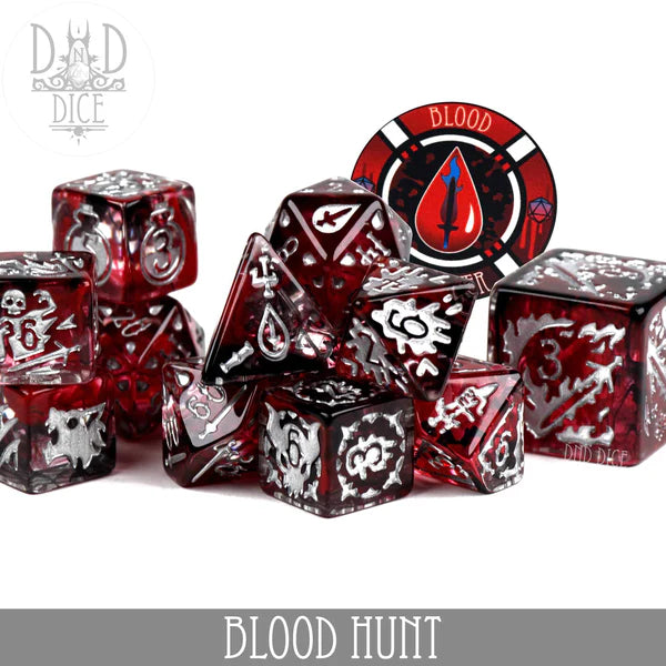 DND Dice 12 Dice Set: Blood Hunter | Odin's Place