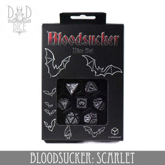 Q Workshop Poly 7 Dice Set: Bloodsucker Scarlet | Odin's Place